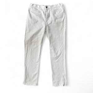 RALPH LAUREN JEANS CO White Straight Leg Capris Bareback Preppy Old Money Size 6